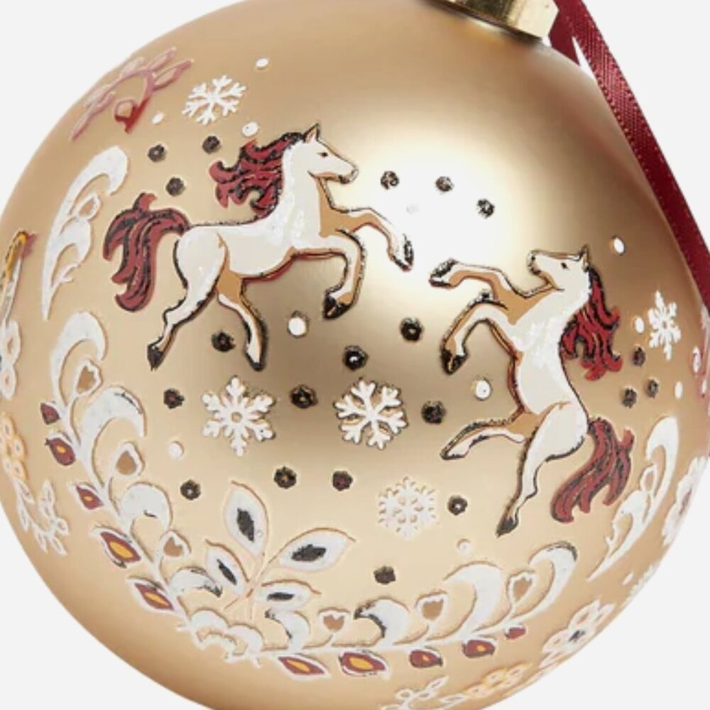 NWT 2023 Vera Bradley Christmas Ornament | Enchantment Neutral